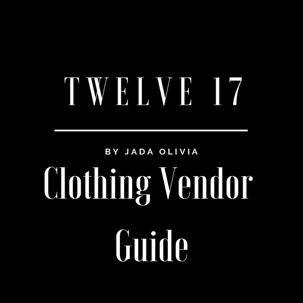 Clothing Vendor Guide