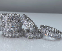 Load image into Gallery viewer, Iced Baguettes Band Ring

