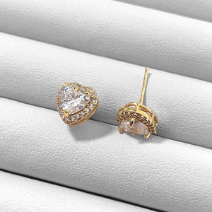 Heart Princess Stud Earrings