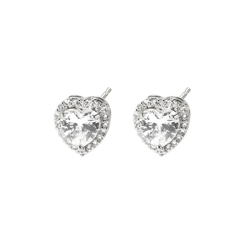 Heart Princess Stud Earrings