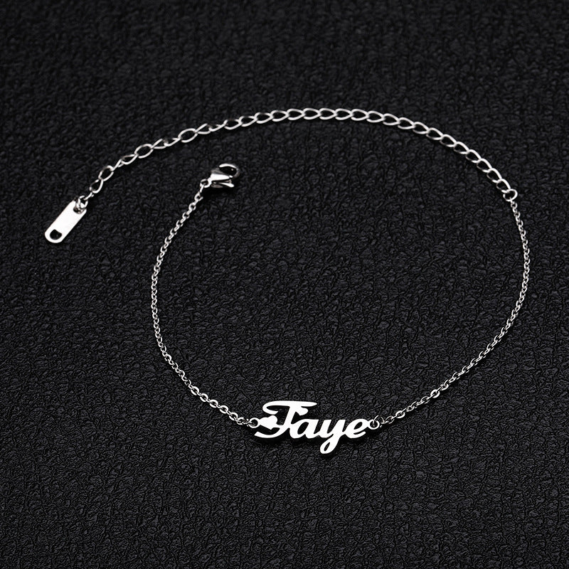 Personalized Name Anklet